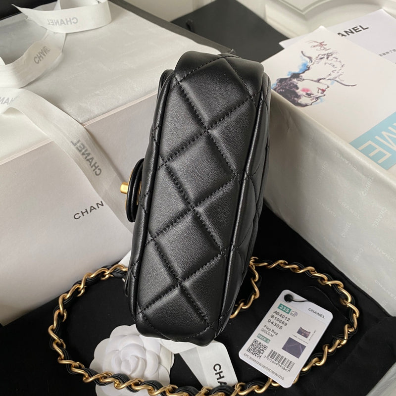 Chanel Mini Flap Bag With Heart CC Charm