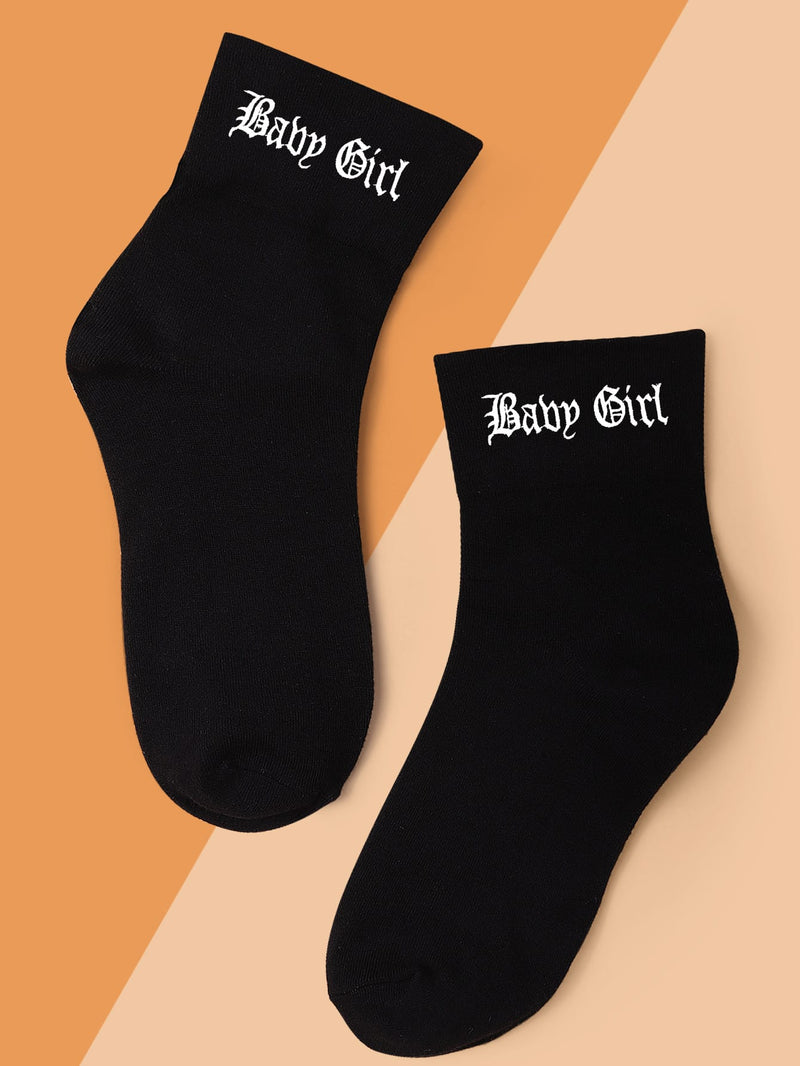 Baby Girl Graphic Crew Socks