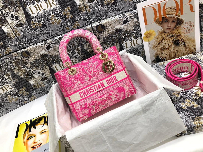 Christian Dior Medium Lady D-Lite Bag Pink